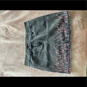 CHANEL MINI JEANS SKIRT
